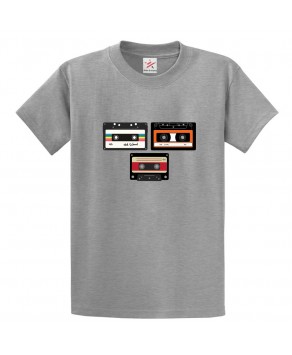 Old School Music Record Classic Unisex Kids and Adults T-Shirt for Music Fans